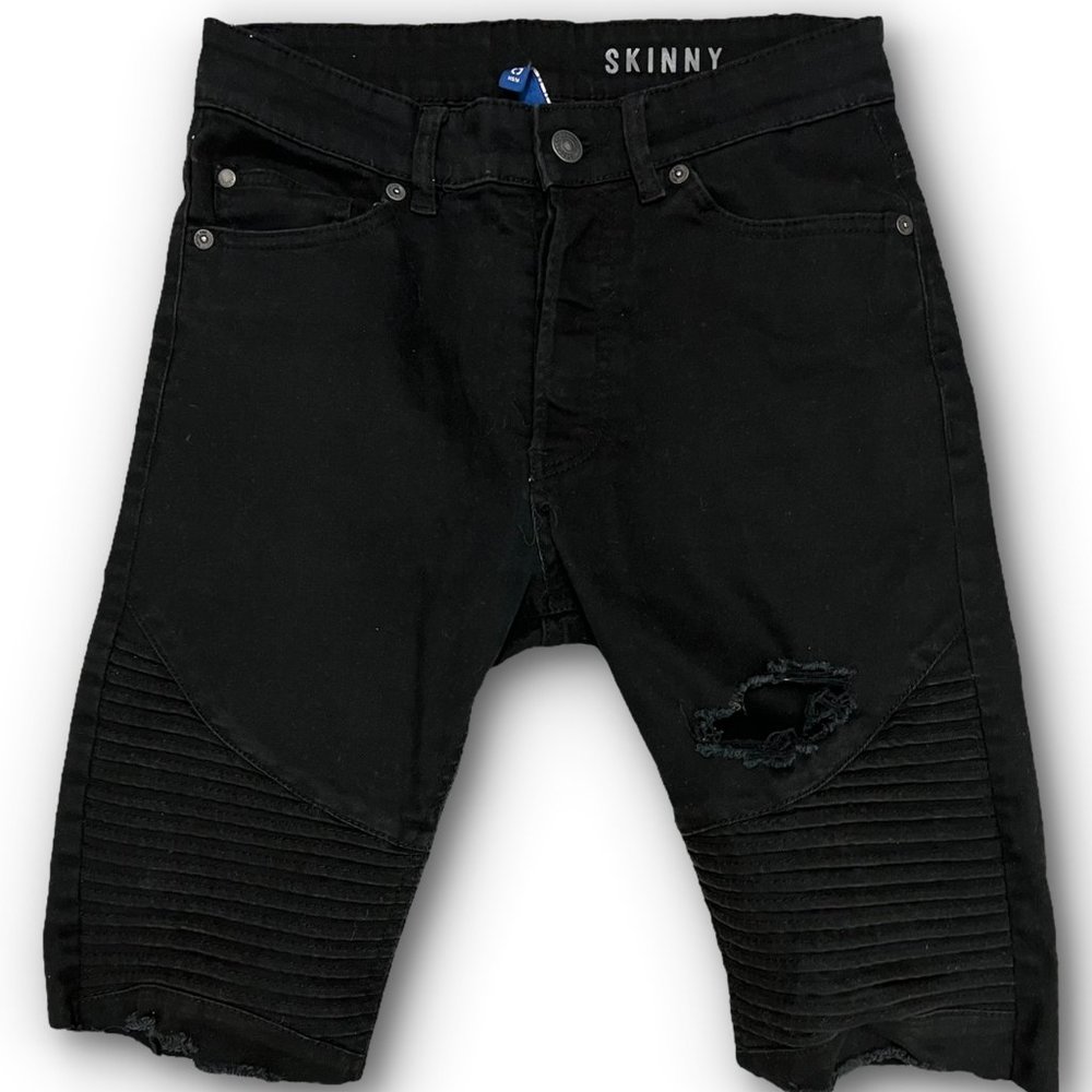 Skinny cut off jean shorts